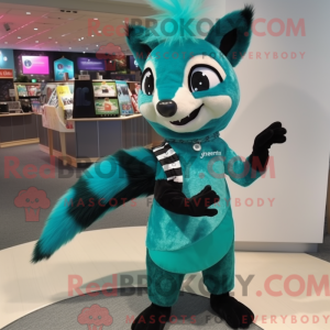 Turquoise Skunk mascot...