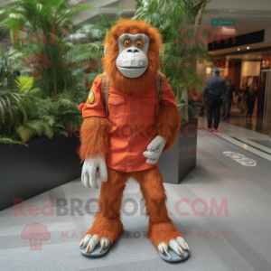 Rust orangutang maskot...