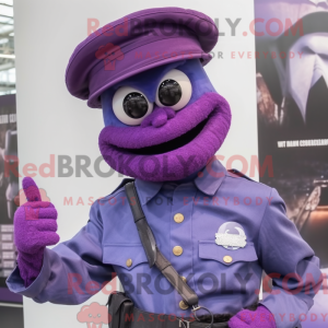 Postava maskota Purple Para...