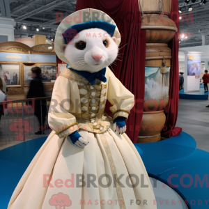 Cream Ferret mascot costume...