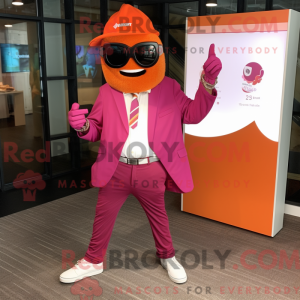 Magenta Orange mascot...