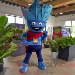 Blue Beet-mascottekostuum...