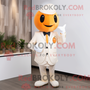 White Apricot mascot...