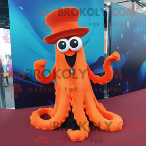 Orange Octopus mascot...