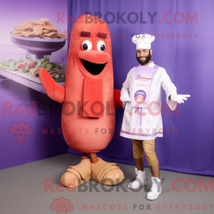 Lavender Currywurst mascot...