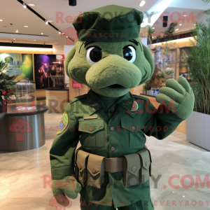 Green Green Beret mascot...