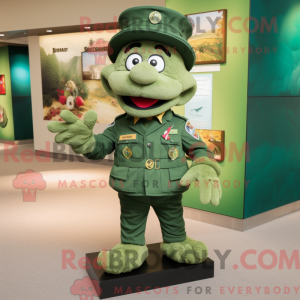 Green Green Beret mascot...