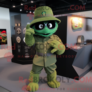 Green Green Beret mascot...