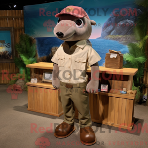 Brown Dolphin mascot...