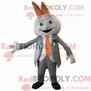Grå gulerod maskot kostume...