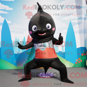 Black Tuna mascot costume...