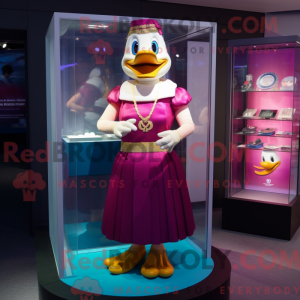 Magenta Muscovy Duck mascot...