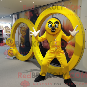 Yellow Contortionist mascot...