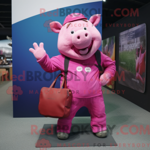 Magenta Sow maskot...