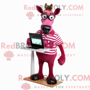 Magenta Okapi maskot...