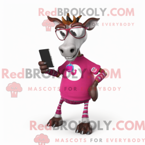 Magenta Okapi mascot...