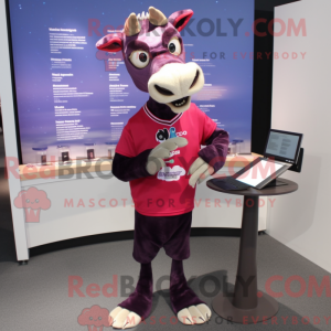 Magenta Okapi mascot...