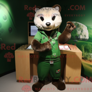 Forest Green Marten mascot...
