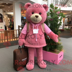 Rosa Teddy Bear maskot...