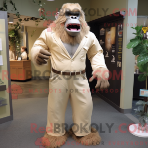 Figura de máscara de gorila...