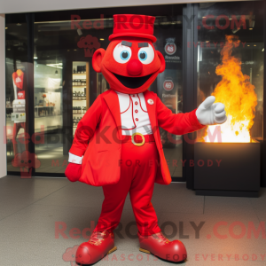Red Fire Eater mascot...