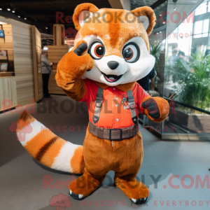 Rust Red Panda mascot...