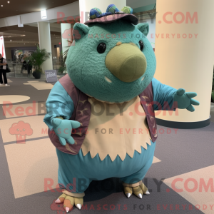 Costume de mascotte Cyan...