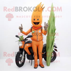 Orange asparges maskot...