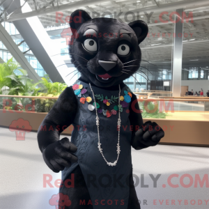 Black Jaguarundi mascot...