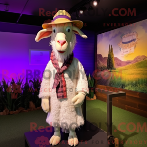 Lavender Boer Goat mascot...