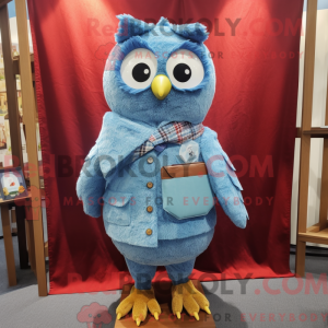 Sky Blue Owl mascotte...