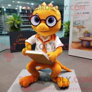 Orange Geckos maskot...