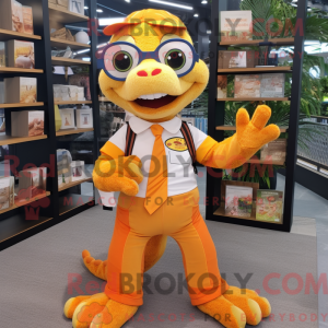 Orange Geckos mascot...
