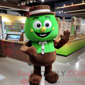 Green Chocolate Bar mascot...