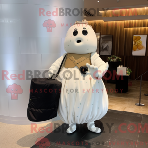 White Potato mascot costume...