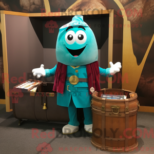 Teal Treasure Chest mascot...