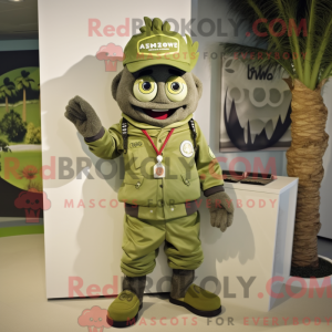 Olive Chief mascot costume...