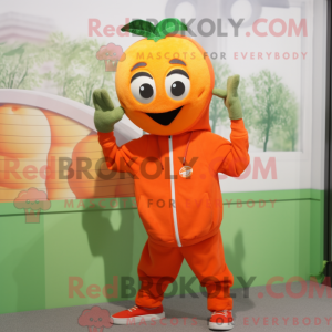 Orange tomat maskot kostume...