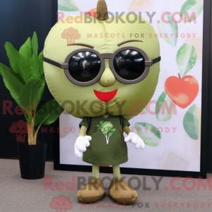 Olive Heart maskot kostume...