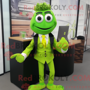 Lime Green Attorney mascot...