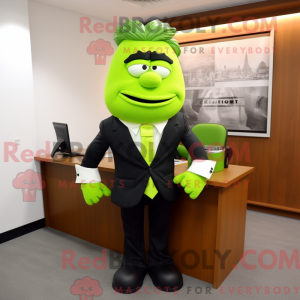 Lime Green Attorney maskot...