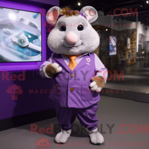 Lila Hamster Maskottchen...