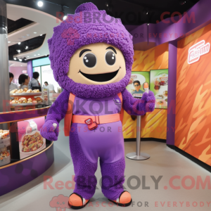 Purple Ramen mascot costume...