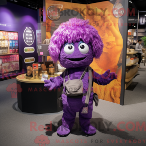 Purple Ramen mascot costume...