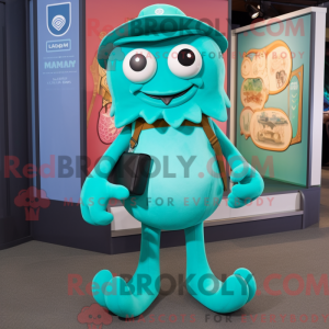 Teal Fried Calamari mascot...