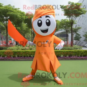 Orange Knife Thrower maskot...
