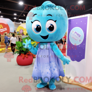 Sky Blue Plum maskot...