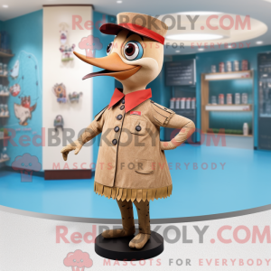 Tan Woodpecker maskot...