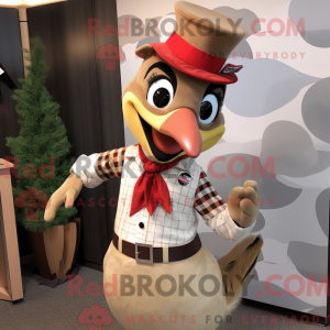 Tan Woodpecker maskot...