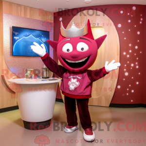 Maroon Tooth Fairy maskot...